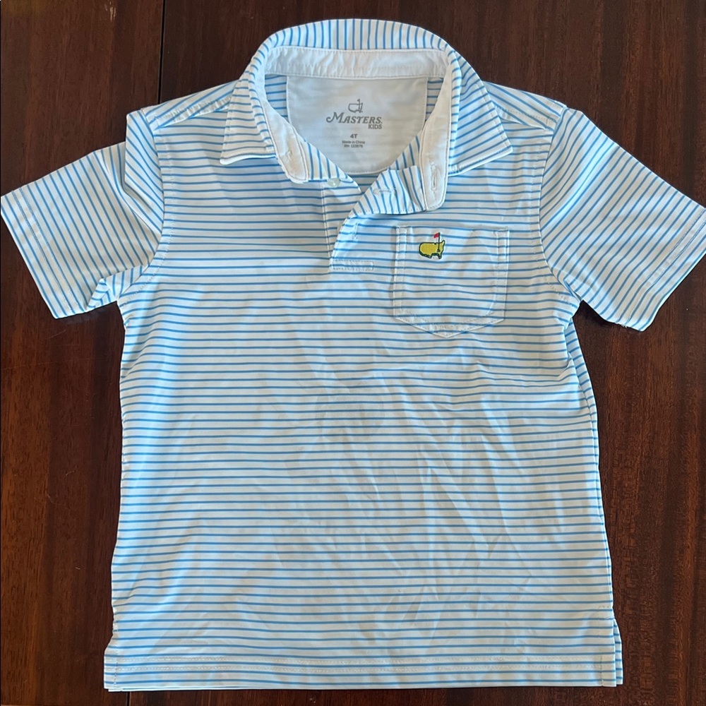 Masters 4T Blue & White Striped Performance